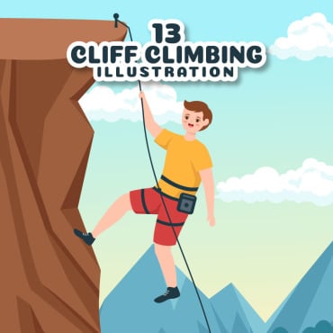 Climbing Rock Illustrations Templates 305203