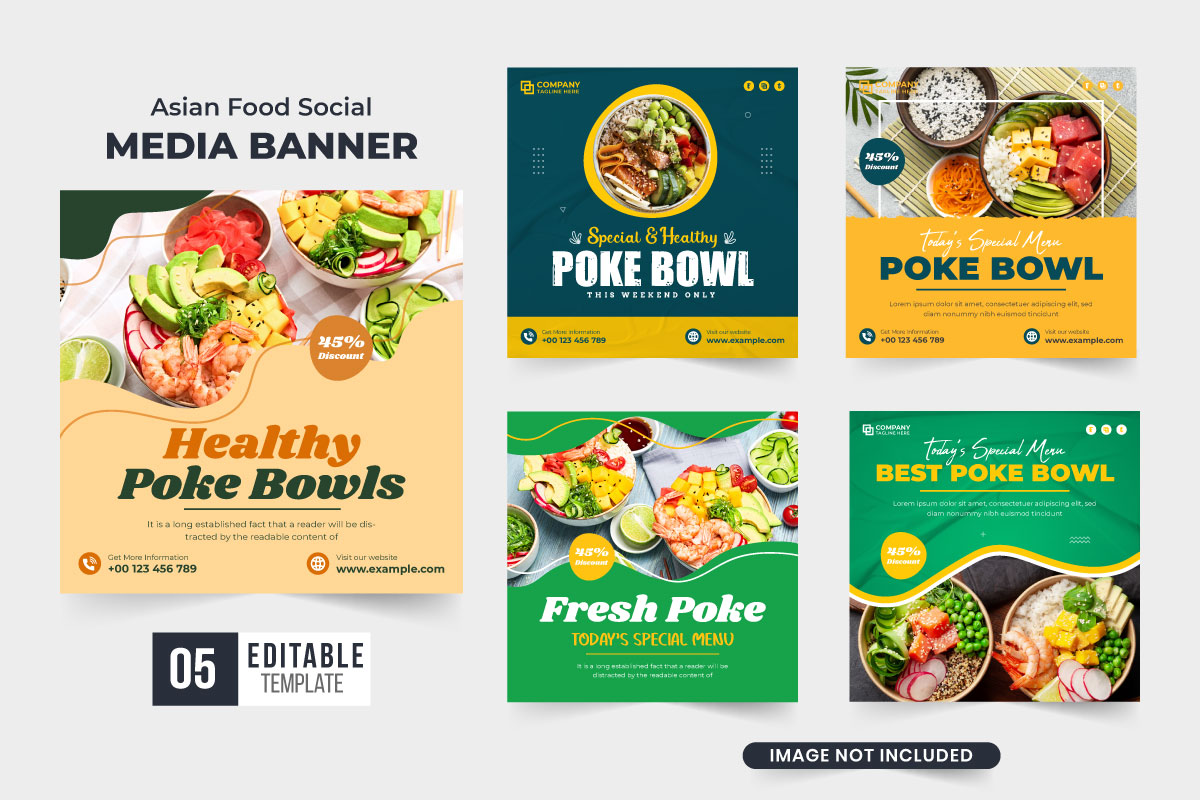 Food promotion template collection