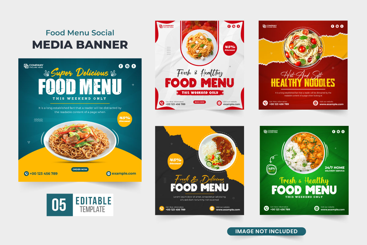 Restaurant promotion template bundle
