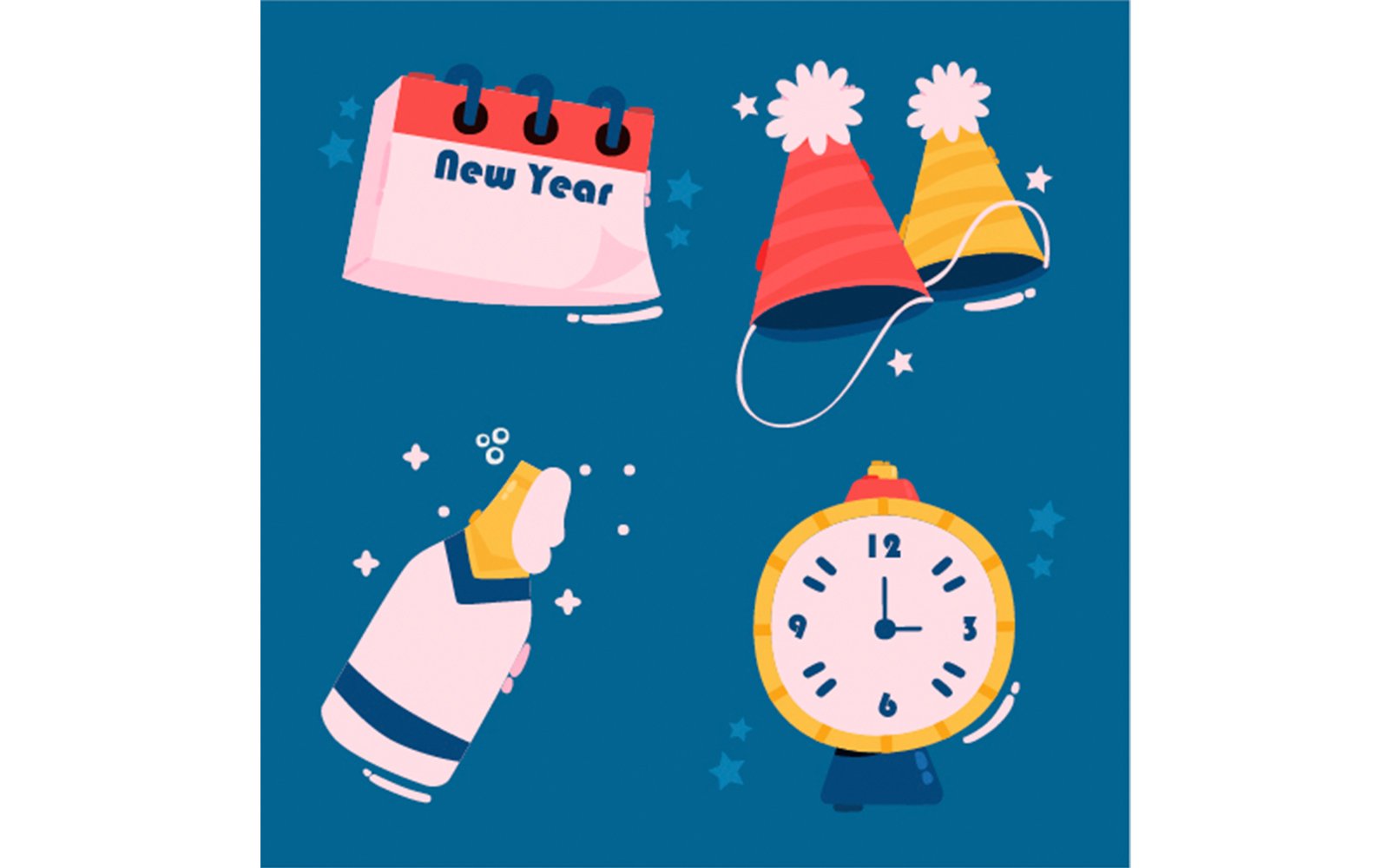 New Year Eve Elements Illustration