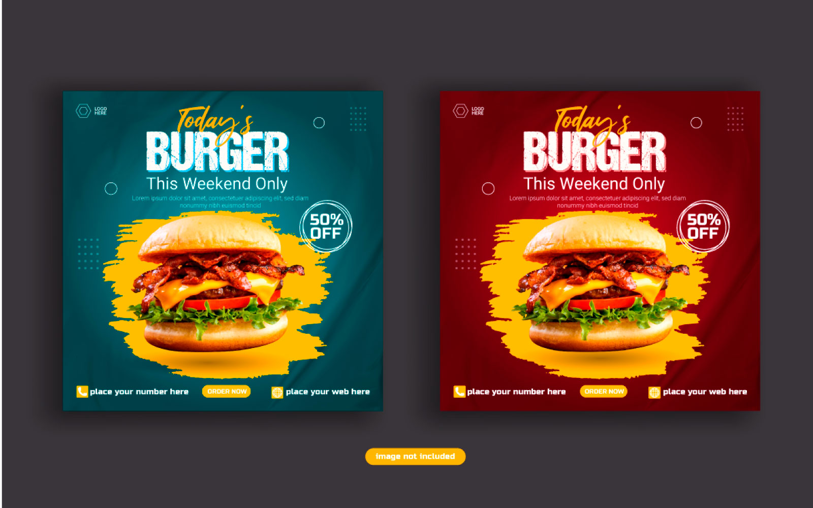 Vactor  Food  Social media post  banner advertising discount sale offer template  design