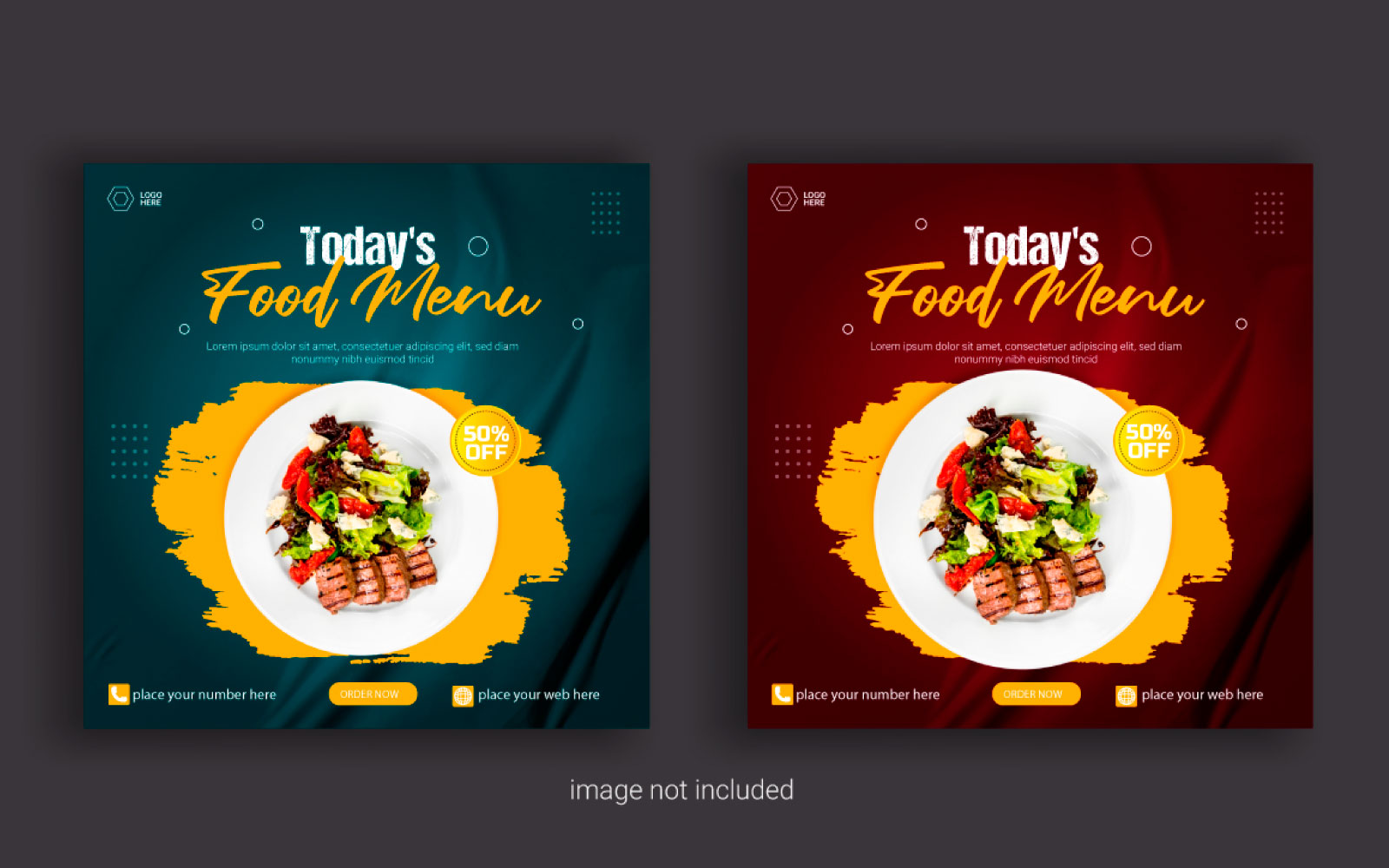 Vector  Food  Social media post  banner advertising discount sale offer template  design Concept