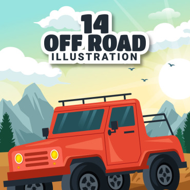Road Jeep Illustrations Templates 305411