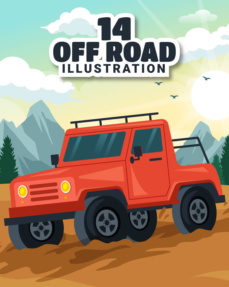 14 Off Road Vehicle Illustration