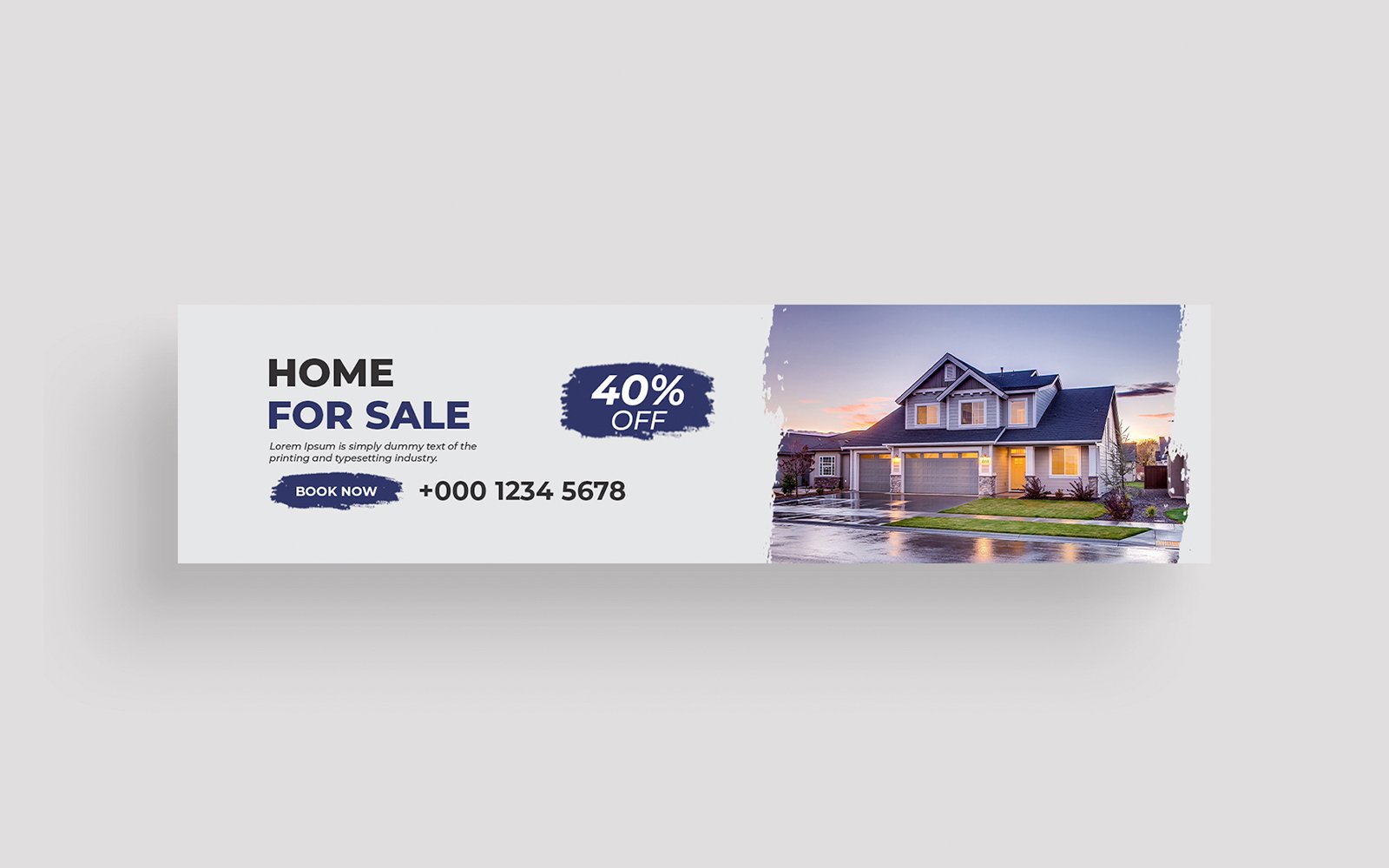 Real Estate Agency LinkedIn Cover Photo Template