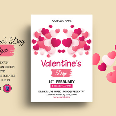 Invite Valentine Corporate Identity 305616