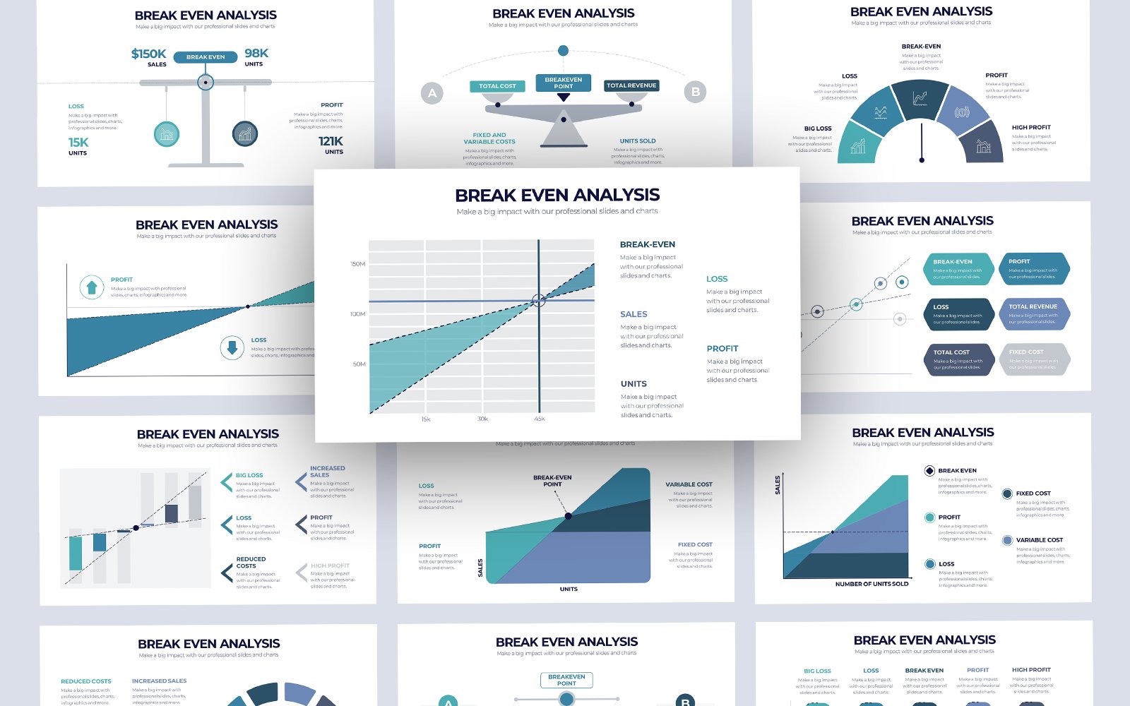 Break Even Analysis Infographic Keynote Template