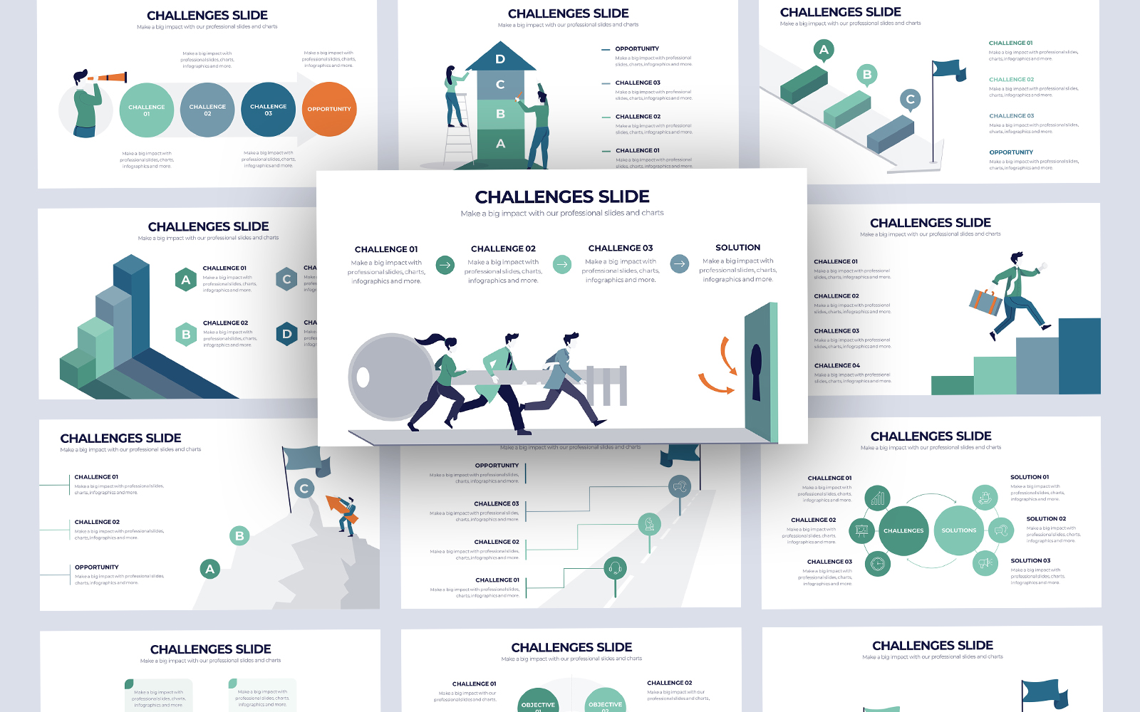 Business Challenges Infographic Keynote Template