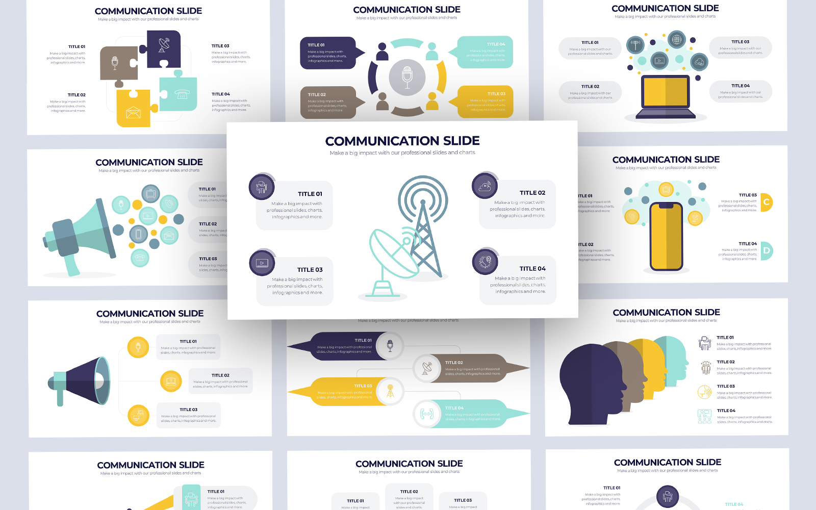 Business Communication Infographic Google Slides Template
