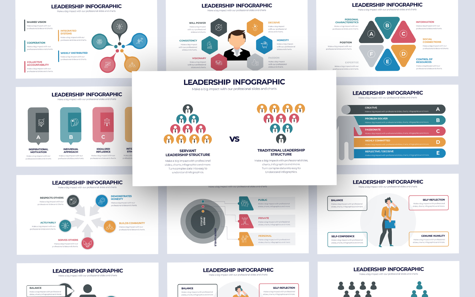 Business Leadership Infographic PowerPoint Template