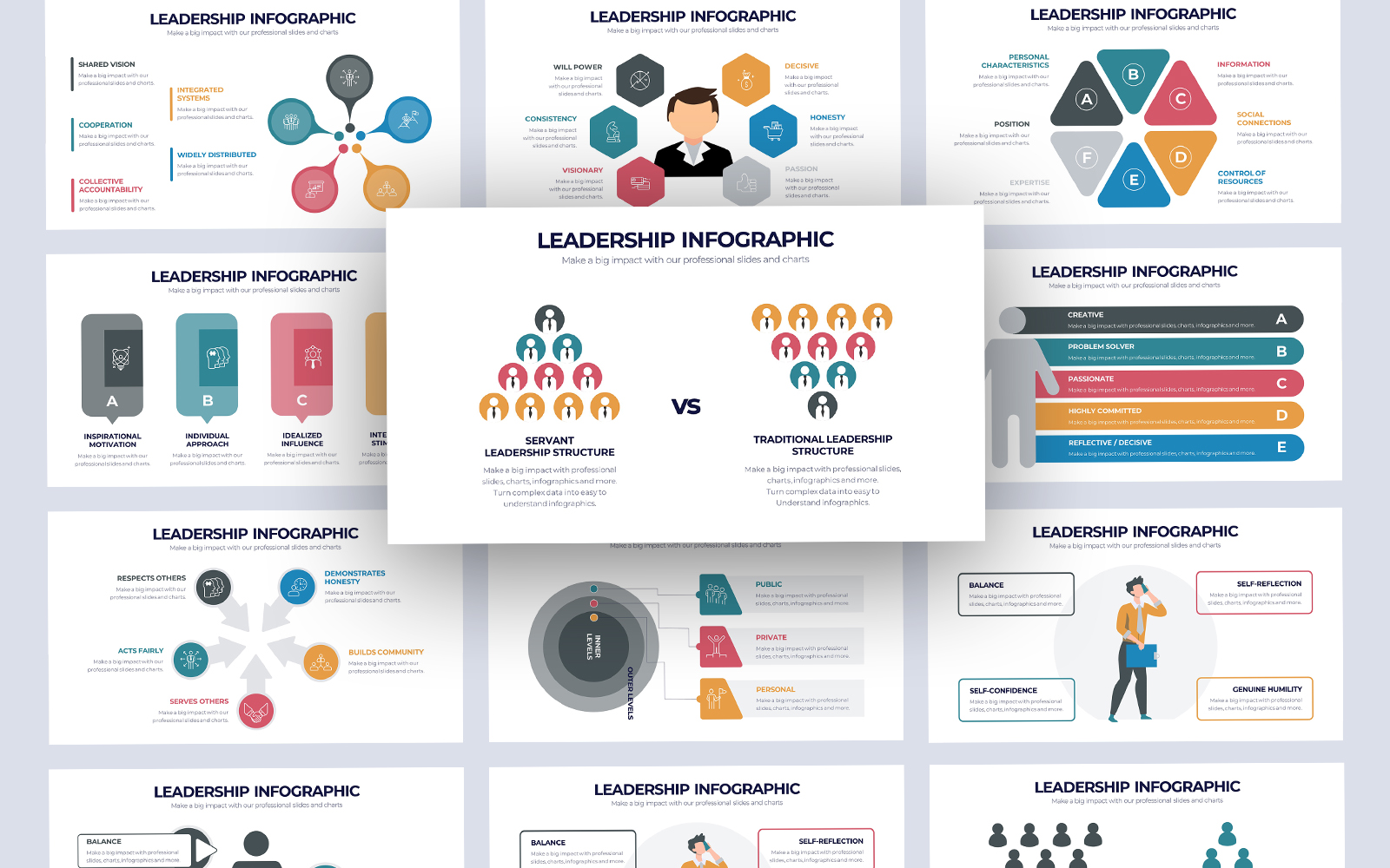 Business Leadership Infographic Keynote Template