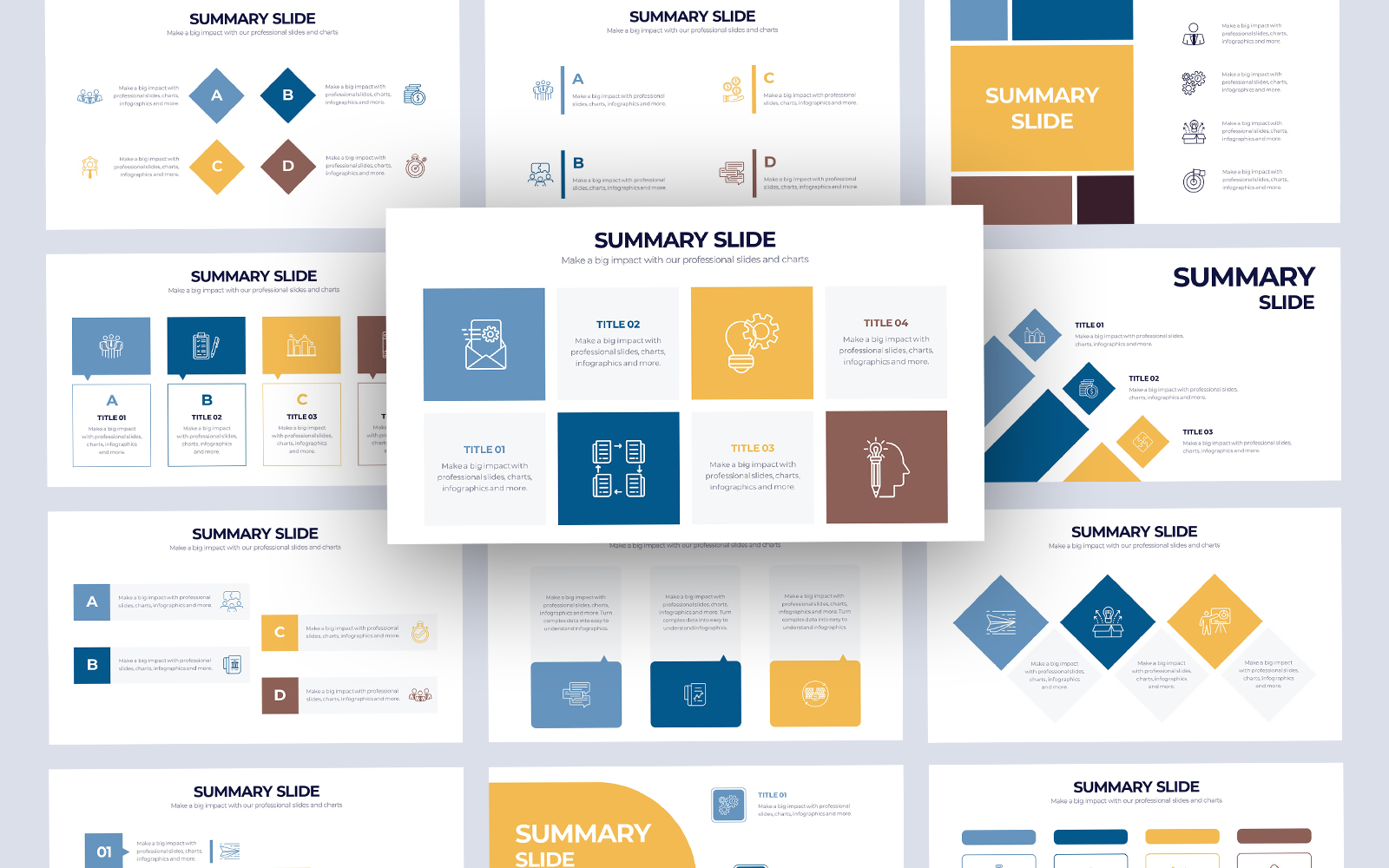 Business Summary Infographic Keynote Template