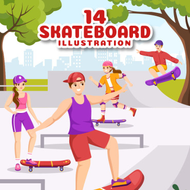 Skateboarding Skate Illustrations Templates 305969