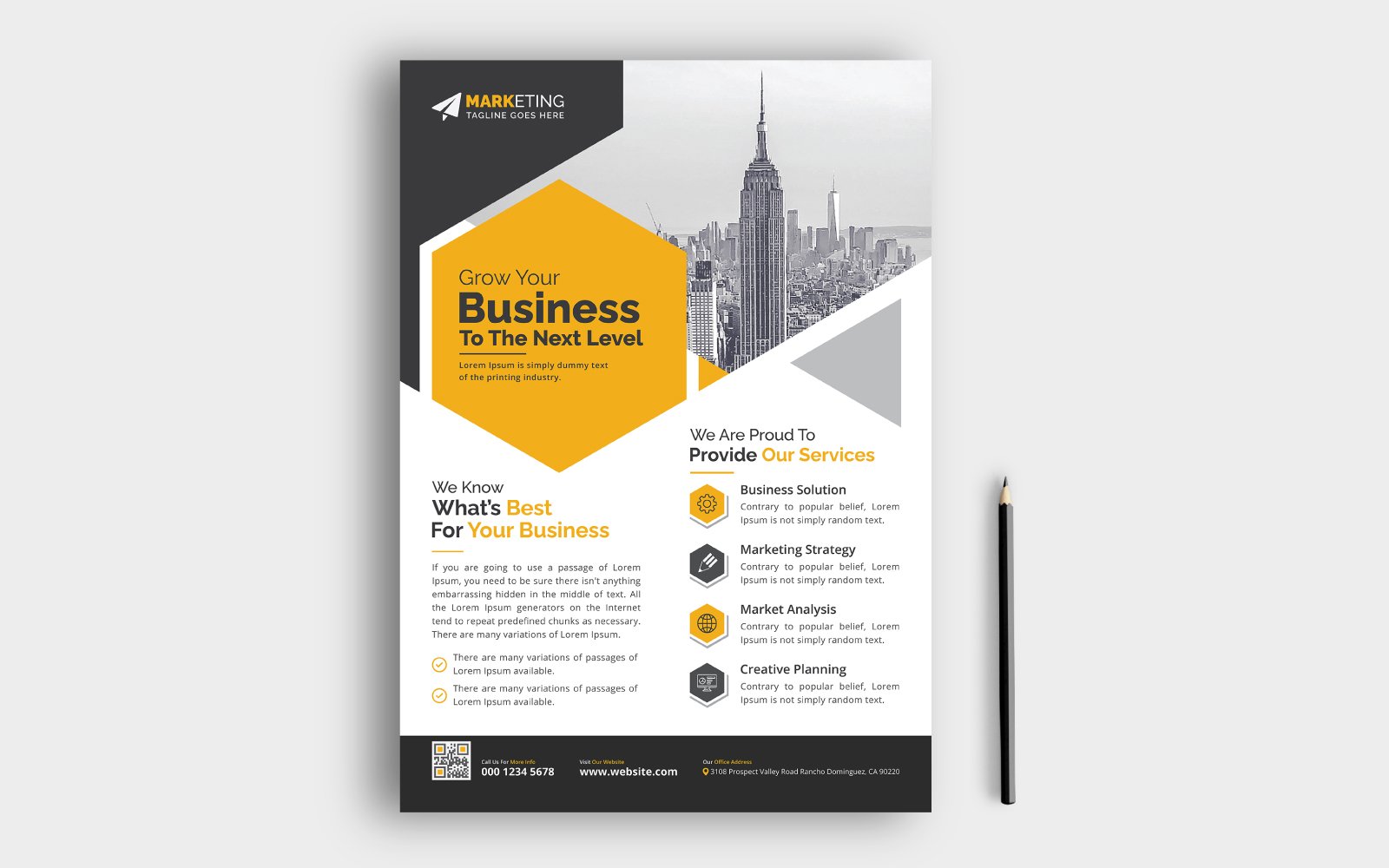 Corporate Business Flyer Template Design Layout