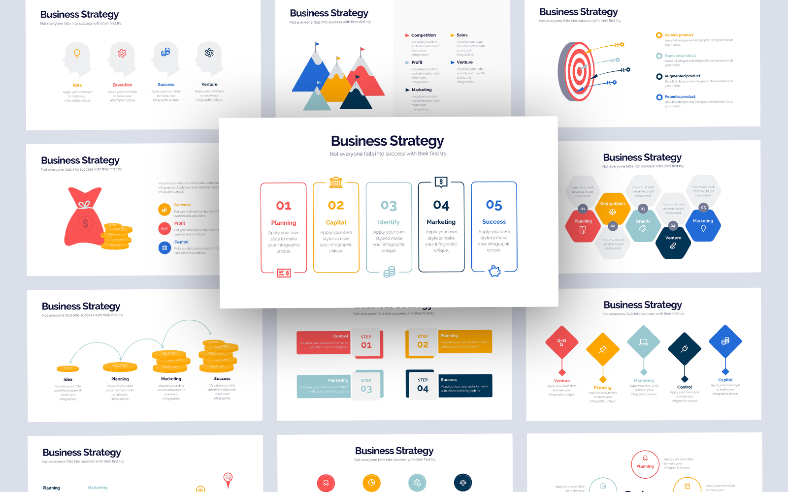 Marketing Strategy Infographic Keynote Template