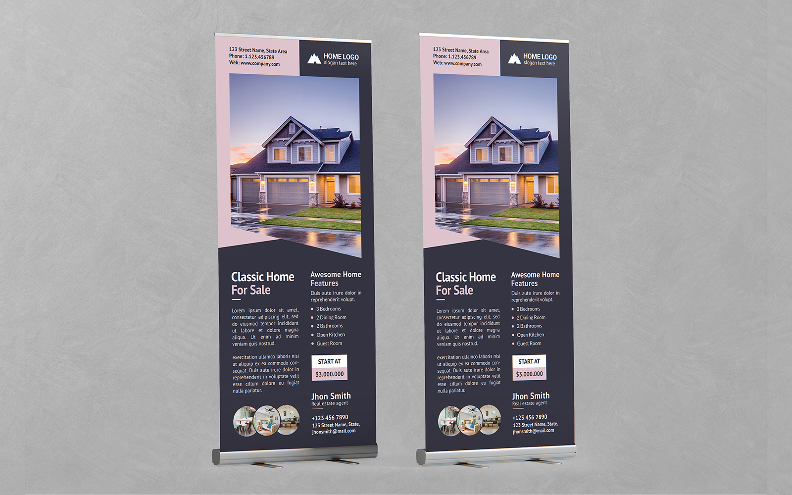 Real Estate Roll Up Banner Vol 12