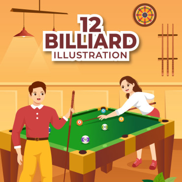 Billiard Pool Illustrations Templates 306224