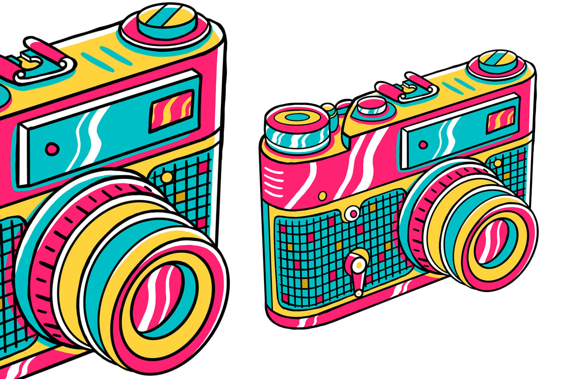 Camera (90's Vibe) Vector Illustration