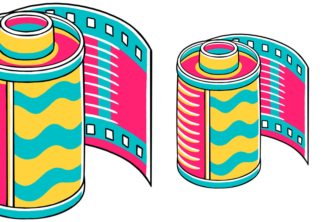 Camera Roll Film (90's Vibe) Vector Illustration