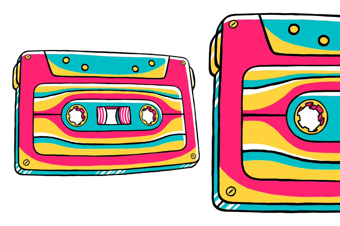 Cassette (90's Vibe) Vector Illustration