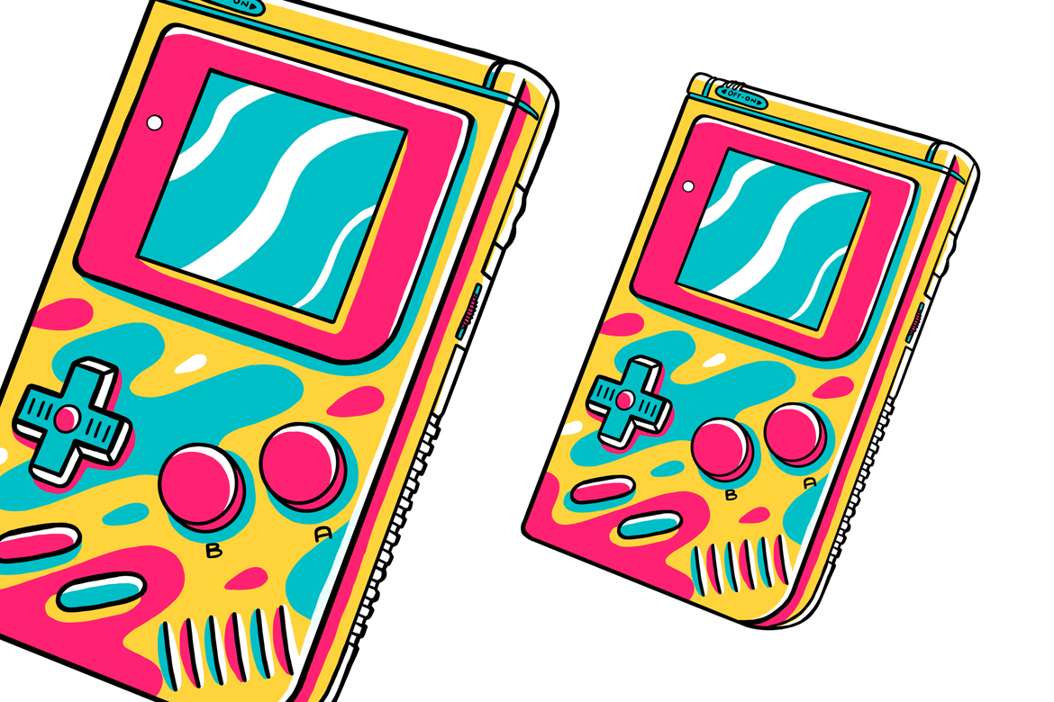 Game Boy (90's Vibe) Vector Illustration