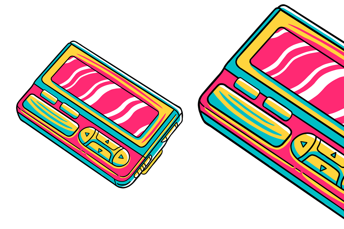 Pager (90's Vibe) Vector Illustration
