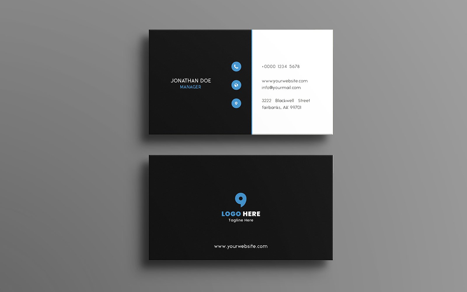 Modern Corporate Business Card Template 02