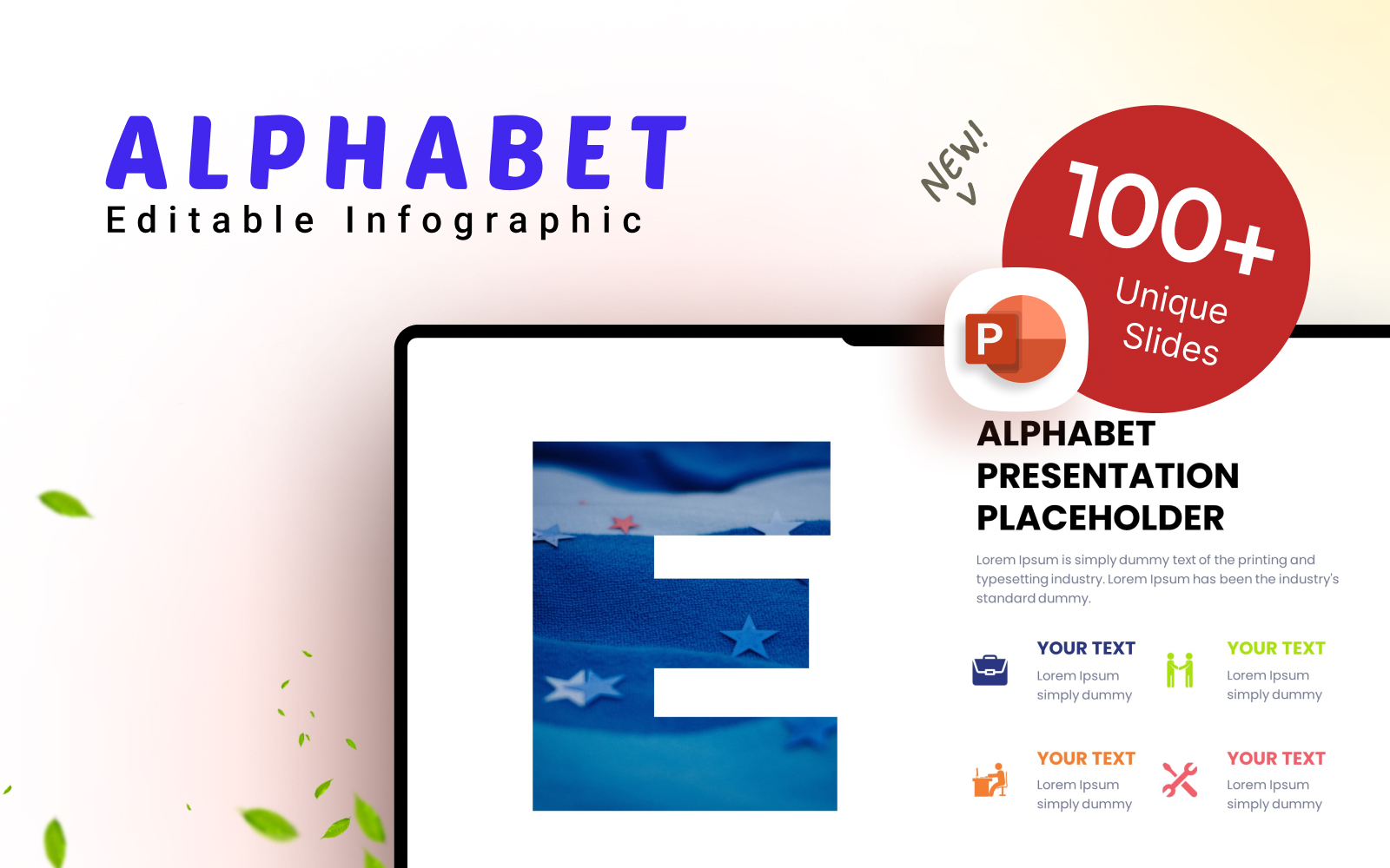 Alphabet Placeholder Infographic PowerPoint Template