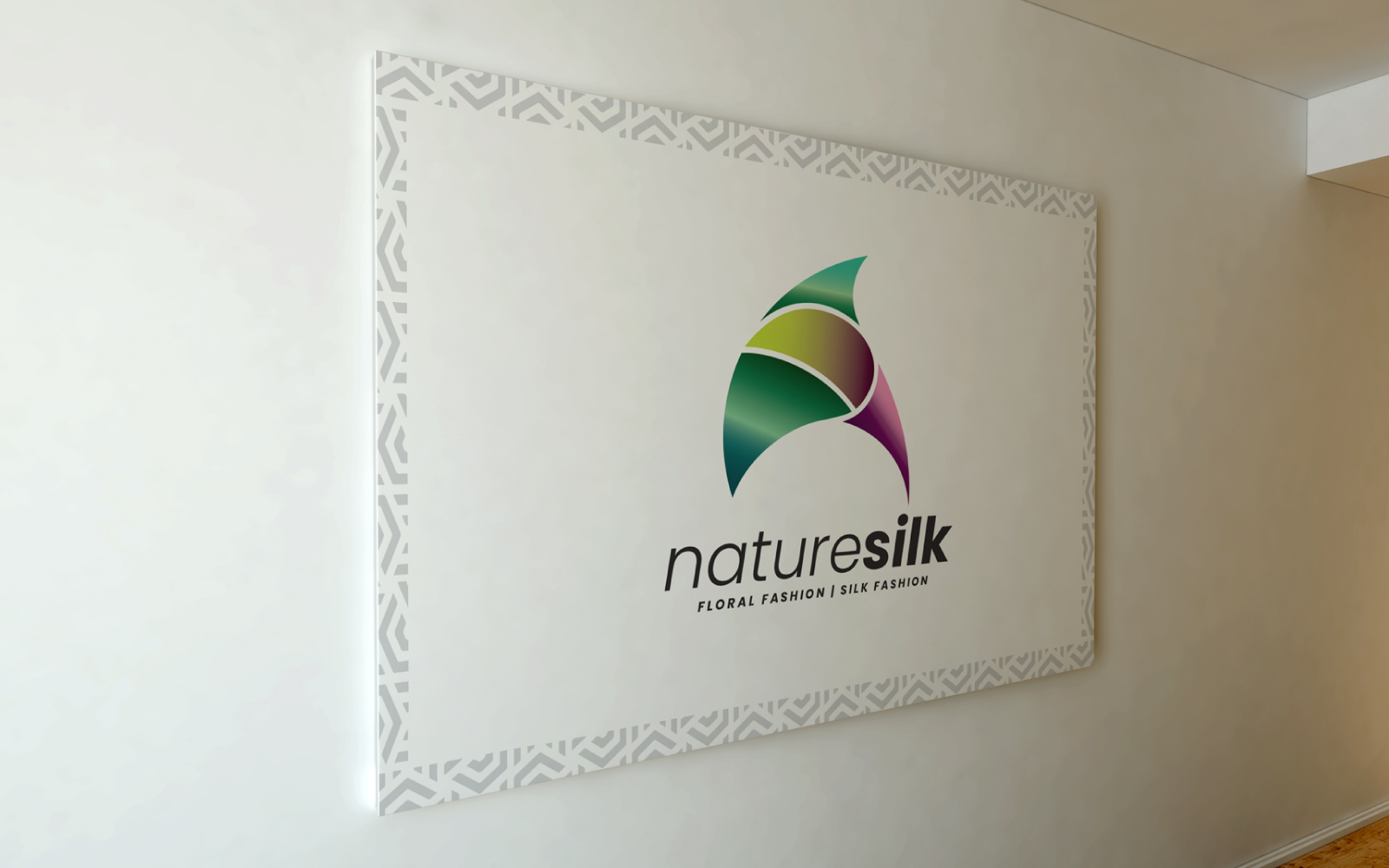 Silk Glossy Eco Flower Fashion Logo