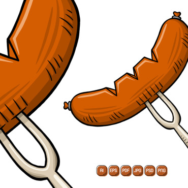 Sausage Food Vectors Templates 306596