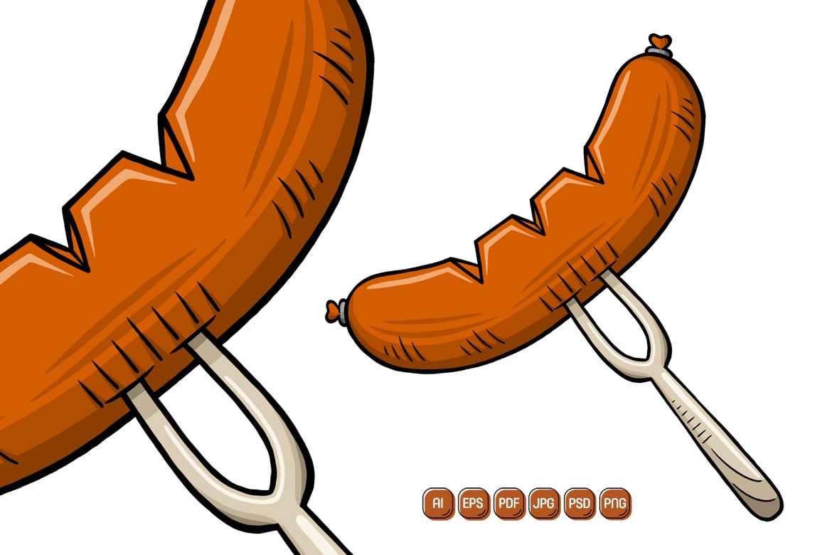 Sausage Vector Illustration