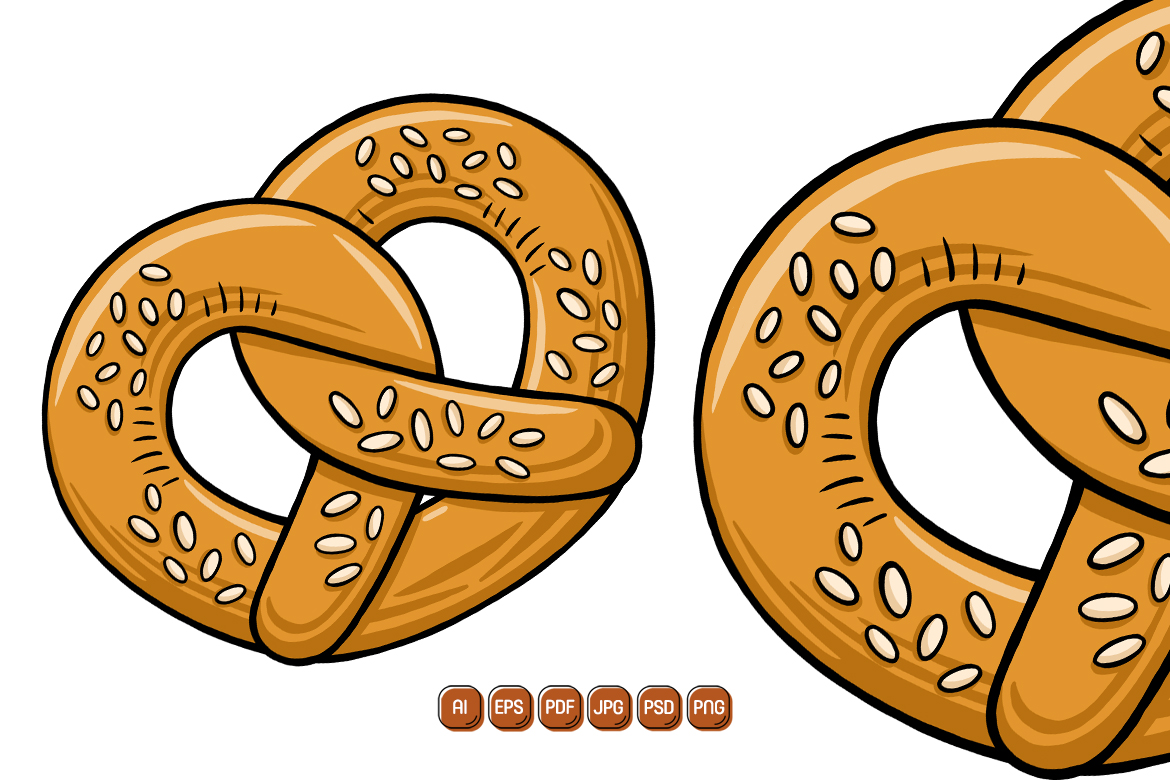 Pretzel Vector Illustration