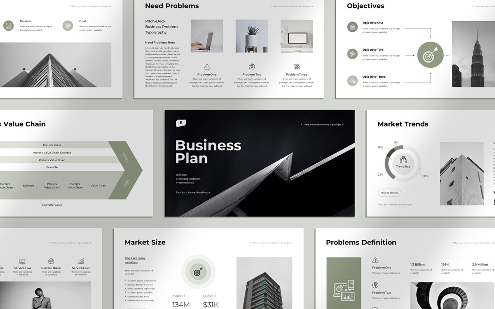 Business Plan Presentation Powerpoint Layout