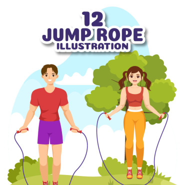 Rope Jumping Illustrations Templates 306801