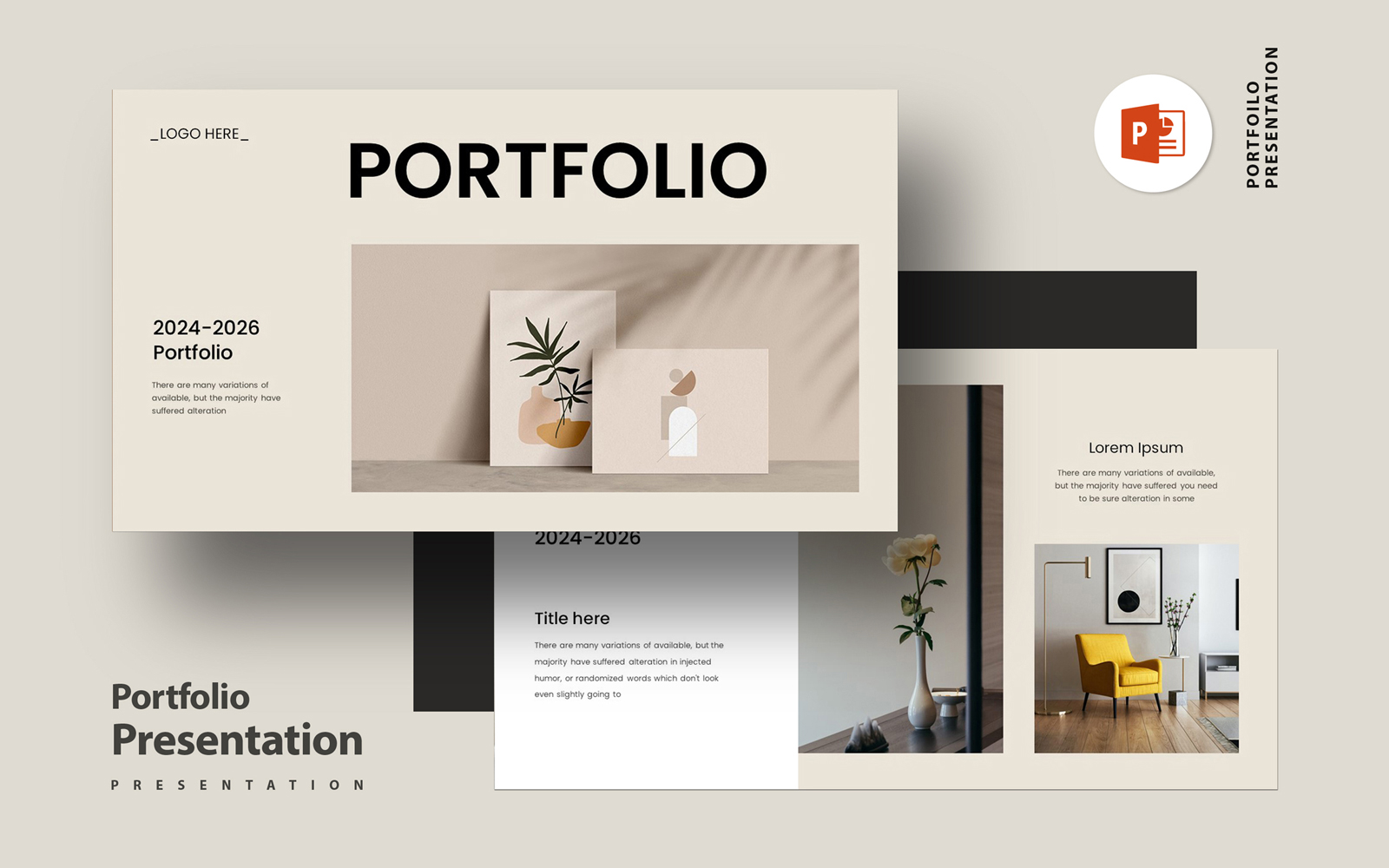 Portfolio Presentation Template Layout