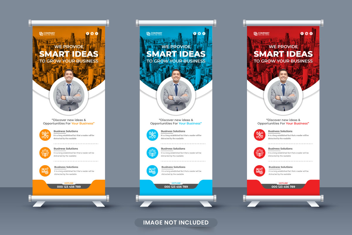 Business poster and roll up banner