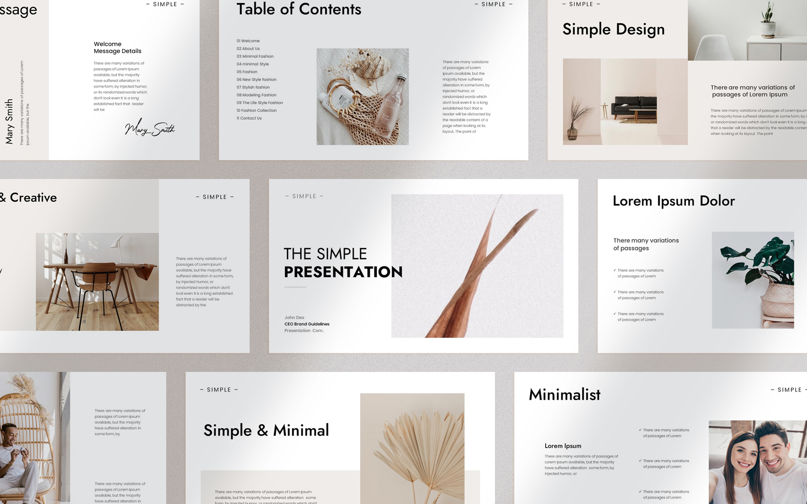 Simple Presentation Template