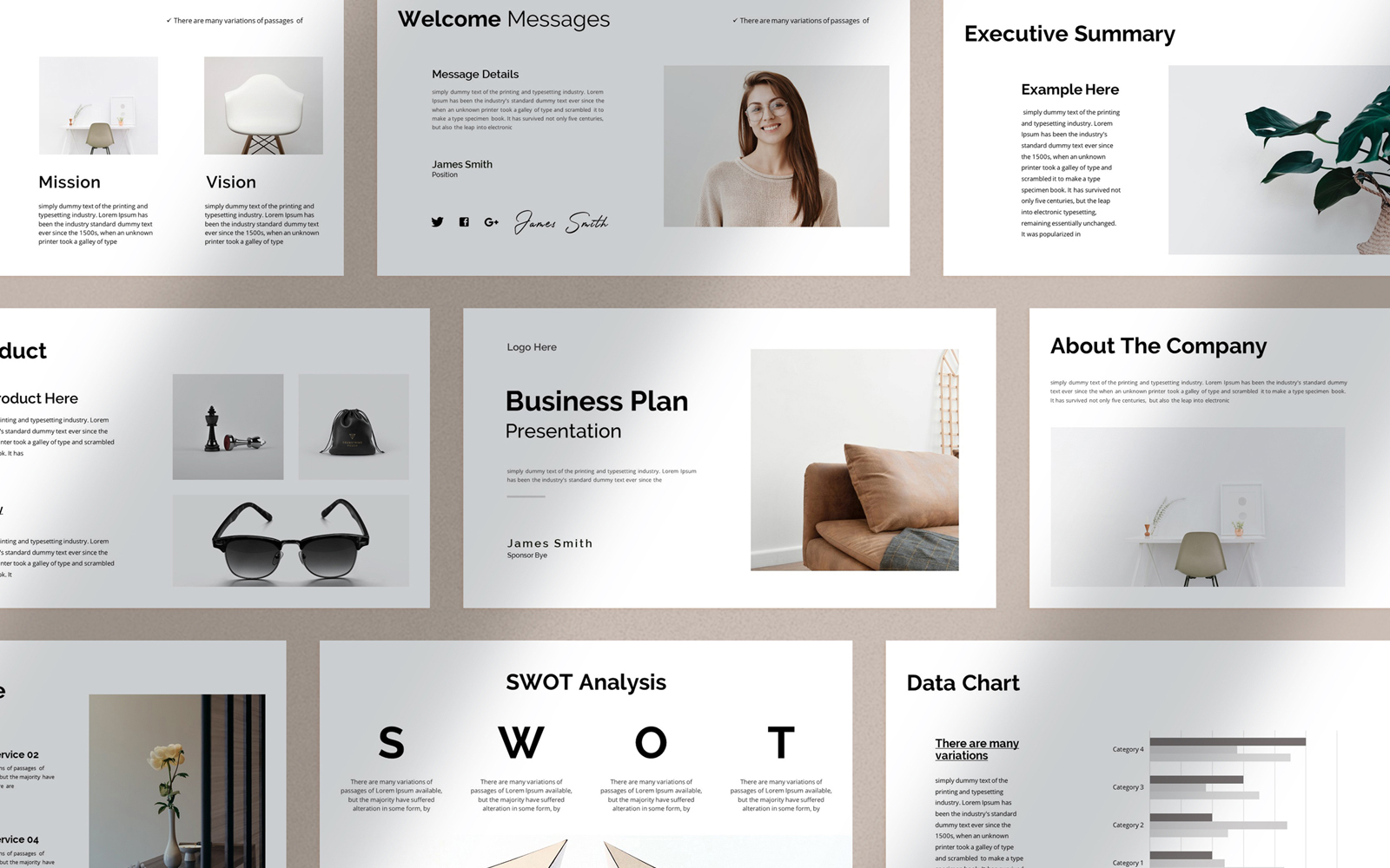 Corporate Business Plan Presentation Template