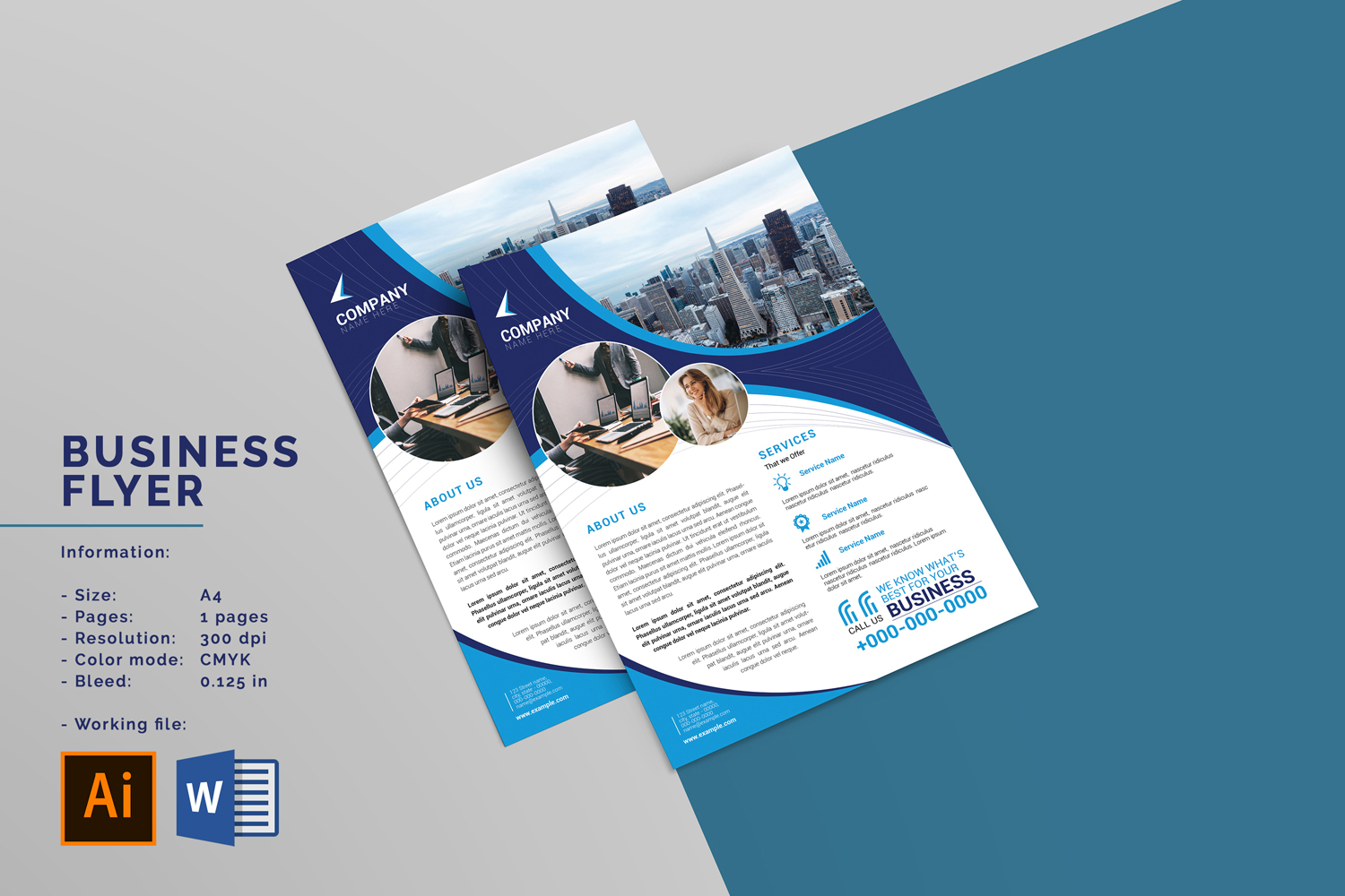 Printable Business Corporate Flyer Template