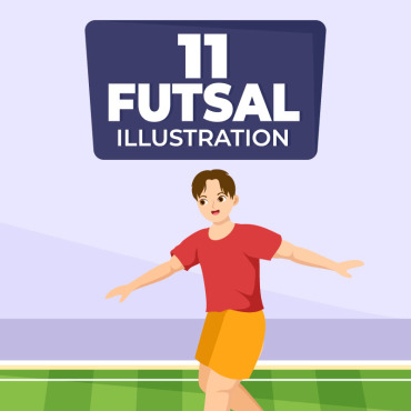 Player Futsal Illustrations Templates 307061