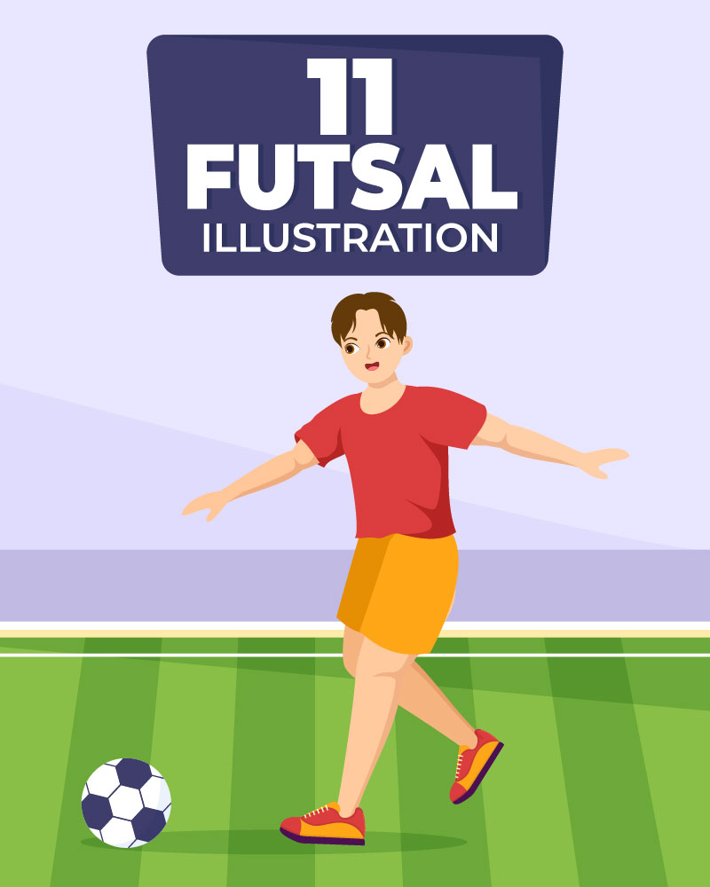 11 Futsal, Soccer or Football Sport Illustration