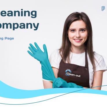 Cleaning Company UI Elements 307093