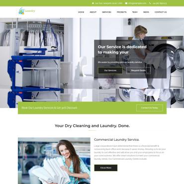 Clean Cleaner Landing Page Templates 307131
