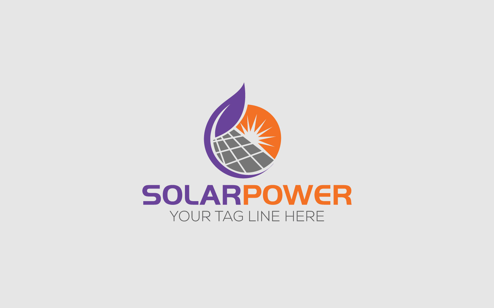 Solar Power Energy Logo Template