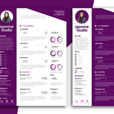 Creative Customizable Resume Templates 307152