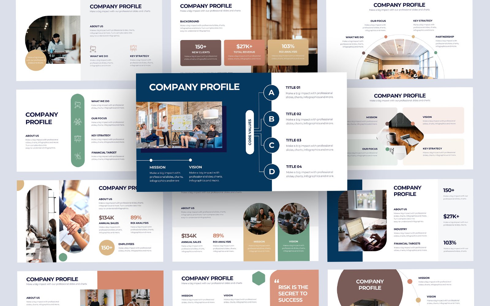 Company Profile Slides Keynote Template