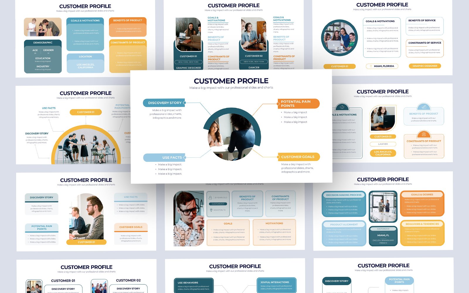 Customer Profile Slides Keynote Template