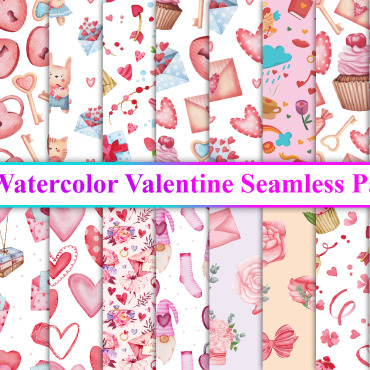Watercolor Seamless Patterns 307183