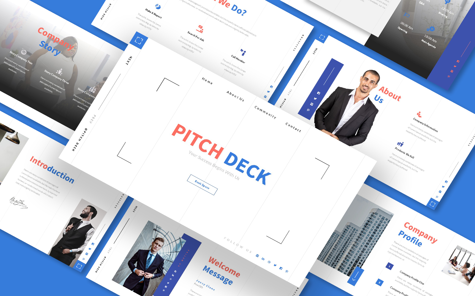 Pitch Deck Bussines 2023 Powerpoint Template