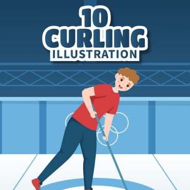 Sport Curling Illustrations Templates 307228